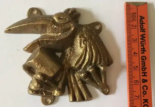 Pullacher Rabenritter – Plakette aus Bronzeguß, undatiert