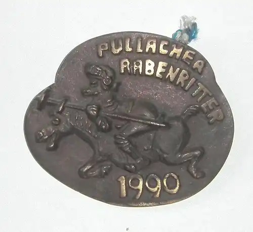 Pullacher RABENRITTER - Faschingsorden 1990 aus Bronzeguss