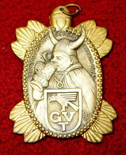 Faschingsorden,Damische Ritter,München,1969,Metall (aus Sammlungsauflösung)