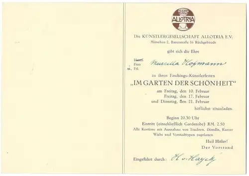 Sieben Original-Erinnerungsgegenstände an den Maler Hans von Hayek