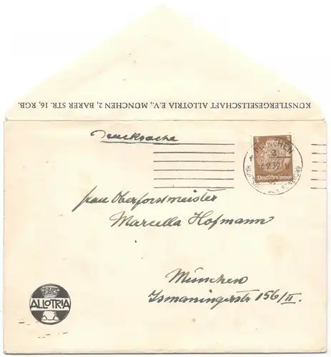 Sieben Original-Erinnerungsgegenstände an den Maler Hans von Hayek