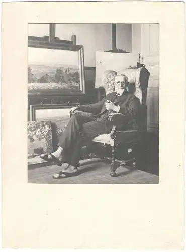 Sieben Original-Erinnerungsgegenstände an den Maler Hans von Hayek