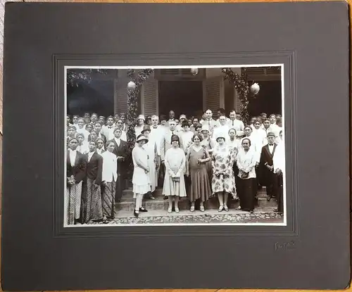 Original-Photographie Feier einer Schule in Niederländisch-Indien, Anf. 20. Jhdt