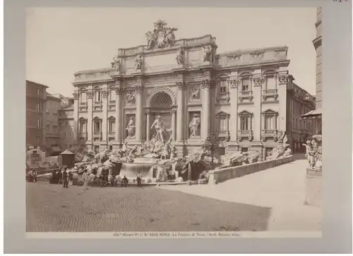 Photographie Rom – La Fontana di Trevi, ca. 1890