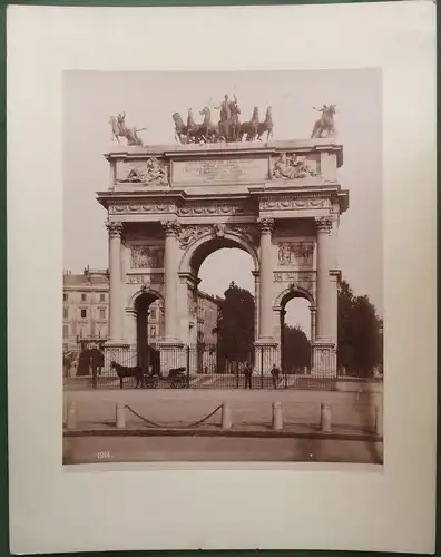 Photographie Mailand - Arco della Pace, ca. 1890