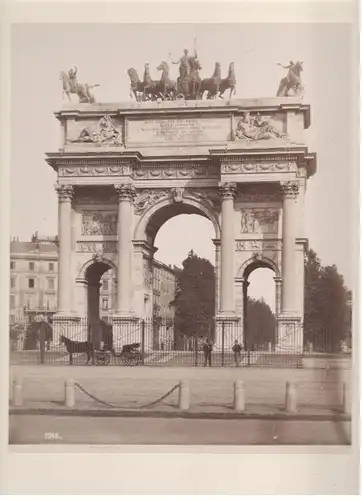 Photographie Mailand - Arco della Pace, ca. 1890