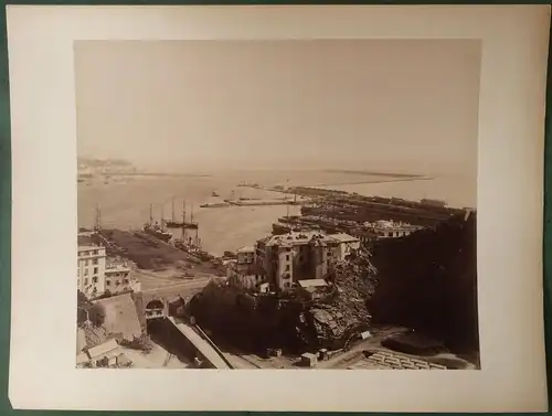 Photographie Genua, Genova, Hafen, ca. 1890
