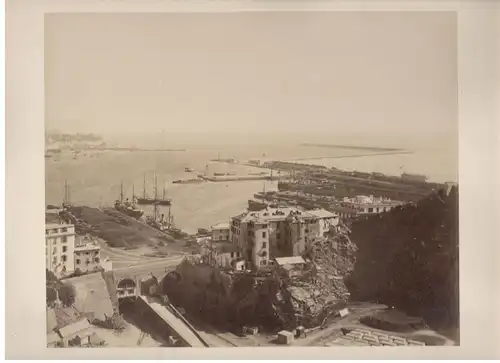 Photographie Genua, Genova, Hafen, ca. 1890