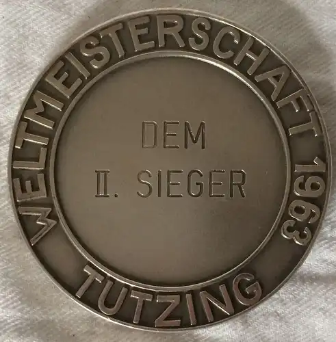 2.Preis Segeln, FD,  Klasse FLYING DUTCHMAN WM 1963 in TUTZING, 147gr Silber