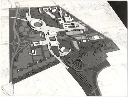 13 Originalphotographien Olympiapark München, 1960er Jahre, E. Glesmann
