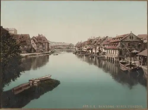 Original-Farb-Photographie Bamberg, ca. 1900