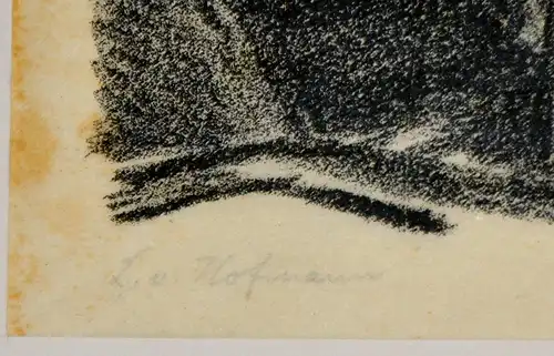 Lithografie,Ludwig von Hofmann,Rythm,auf sehr dünnem Papier,signiert