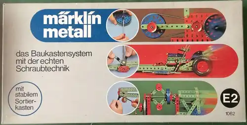 MÄRKLIN Metall-Ergänzungskasten E2 1062 für Grundkasten B, nicht komplett