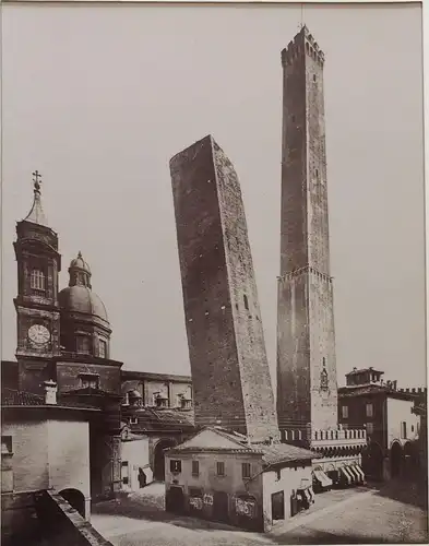 Fünf sehr alte Photographien Bologna, Brescia, Venedig, Ovieto, Baveno, ca. 1880