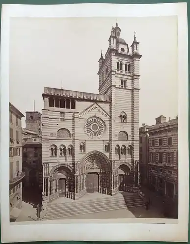 Drei sehr alte Photographien Genua, ca. 1880