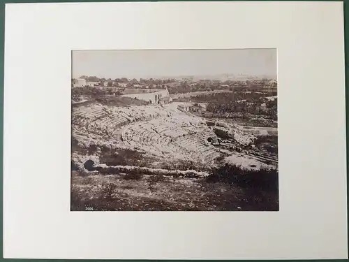 Zwei Photographien Siracusa: Teatro greco, ca. 1880