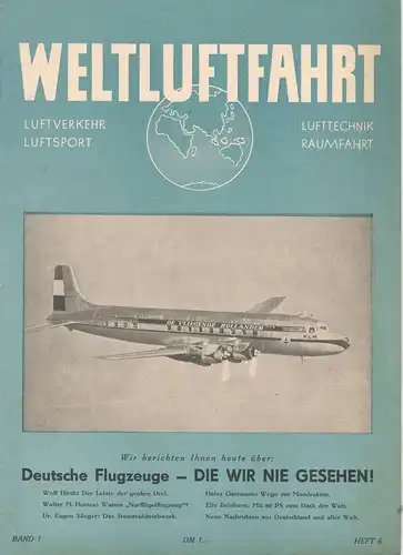 13 Hefte Luftfahrt / Flugwesen, 1940er und 1950er Jahre