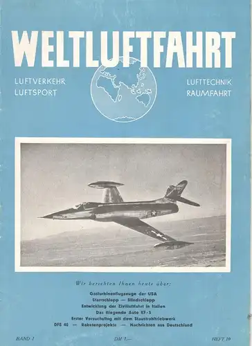 13 Hefte Luftfahrt / Flugwesen, 1940er und 1950er Jahre