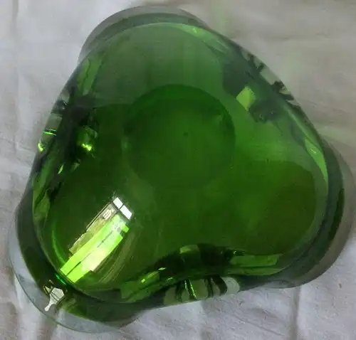 Aschenbecher aus grünem Murano-Glas, ca. 1960, nicht signiert