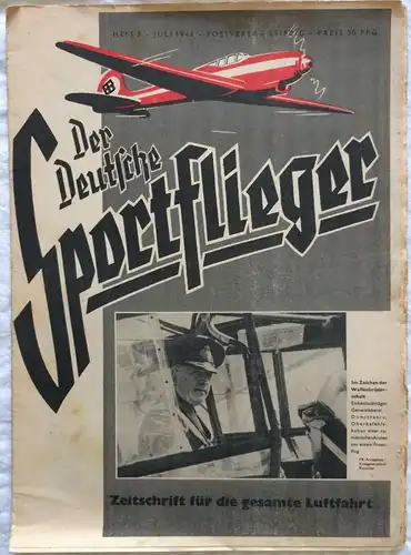 Der Deutsche Sportflieger - 8 Hefte des Jahrgangs 1944