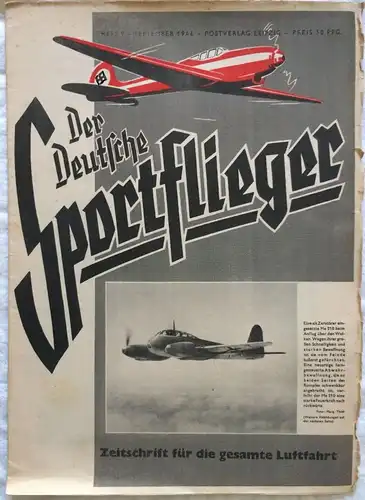 Der Deutsche Sportflieger - 8 Hefte des Jahrgangs 1944