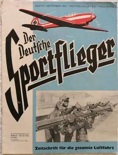 Der Deutsche Sportflieger - 10 Hefte des Jahrgangs 1943