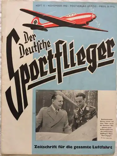 Der Deutsche Sportflieger - 12 Hefte des Jahrgangs 1942