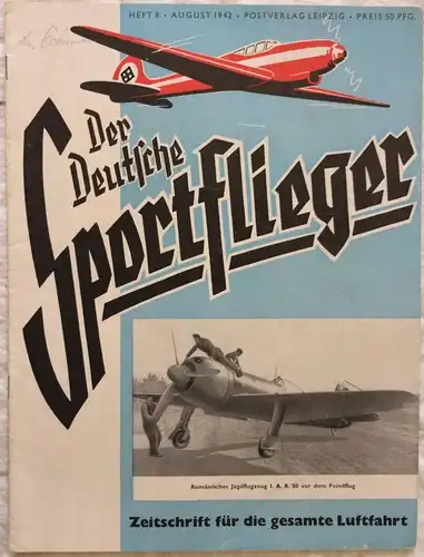 Der Deutsche Sportflieger - 12 Hefte des Jahrgangs 1942