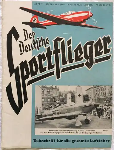 Der Deutsche Sportflieger -3 Hefte des Jahrgangs 1940