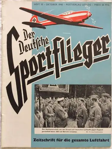 Der Deutsche Sportflieger -3 Hefte des Jahrgangs 1940