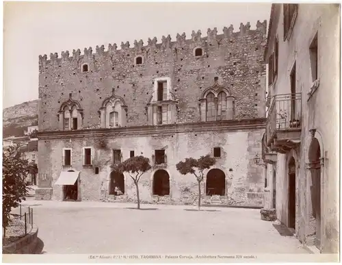 TAORMINA - 4 alte Photographien,Aufnahmen von historischen Stätten, Ed. Alinari