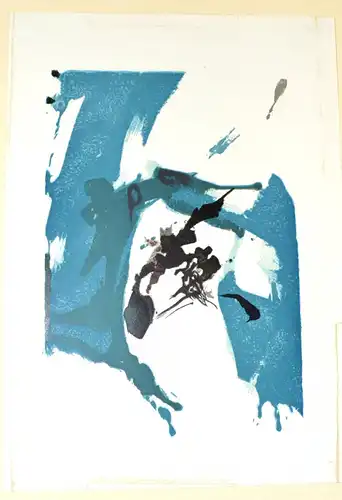 Farblithografie,blau,ZAO Wou-Ki (1921-2013)rückseitig bezeichnet 473/10(4)