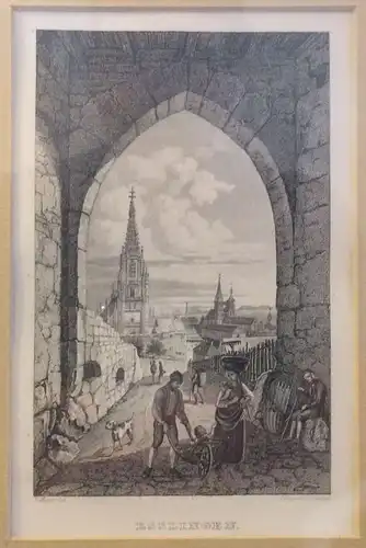 Stahlstich „ESSLINGEN“ von L. J. Palsini nach L. Meyer, um 1850