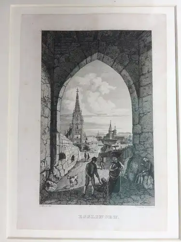 Stahlstich „ESSLINGEN“ von L. J. Palsini nach L. Meyer, um 1850