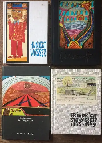 Friedensreich Hundertwasser - Vier Bücher / Kataloge