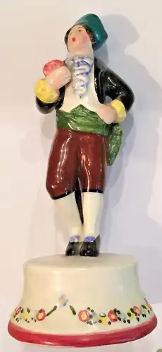Mann in Landestracht - kleine Porzellanfigur aus Italien, frühes 20. Jahrhundert