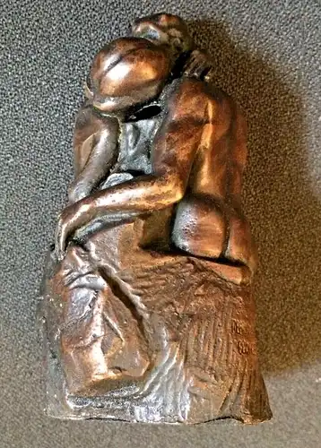 Plastik „DER KUSS“ – Bronze-Replika des Originals von Auguste Rodin