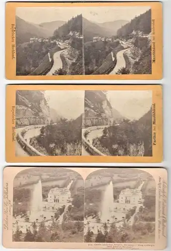 Fünf sehr alte Original-Stereo- / 3D-Photographien Bayern: Nürnberg Mauthäusl