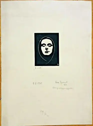 Original-Scherenschnitt „D-moll“ von Lisa Troitzsch 1938