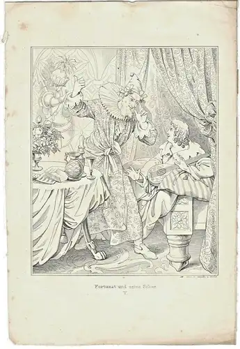 Lithographie „Fortunat und seine Söhne“