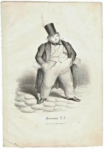 Lithographie „Monsieur J. J.“ von Pobuda, Rees et Cie.