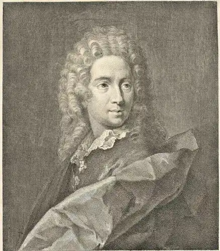 Kupferstich Portrait Jacques (Iacopo) d'Agar von R. Pozzi nach Gio Dom Ferretti