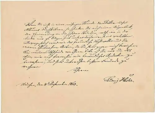 Neun sehr dekorative Handschriften auf Blättern, ca. 1859/1860