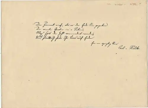 Neun sehr dekorative Handschriften auf Blättern, ca. 1859/1860