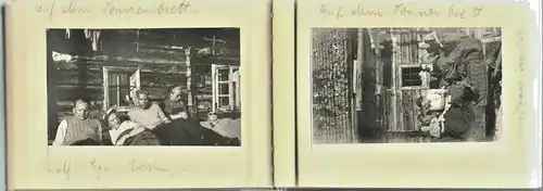 Kleines Photoalbum 1941 „Studienzeit München - Skikurs , Lodron-Hütte