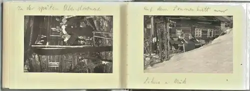 Kleines Photoalbum 1941 „Studienzeit München - Skikurs , Lodron-Hütte