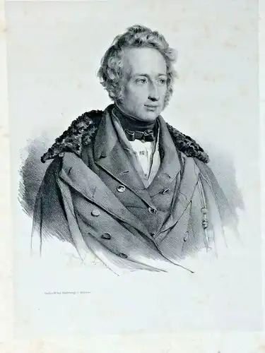 Lithographie Portrait Julius Niethammer