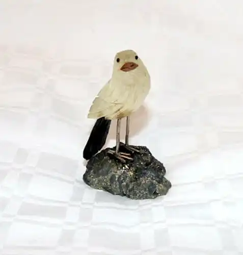 Vogel,kleine Statue,klarer Stein ? 20.Jhdt.