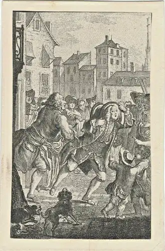Kupferstich v. Charles Eisen, Illustration für „Tales and Novels“ de La Fontaine