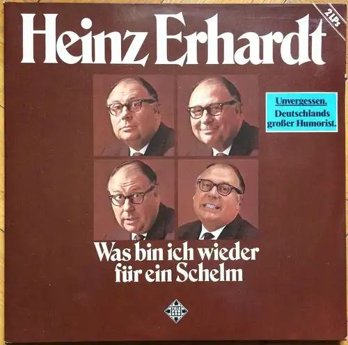 Vinyl-Doppel-LP Heinz Erhard: „Was bin ich wieder für ein Schelm“